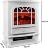 LED Fireplace Effect Heater Stove 2000 W