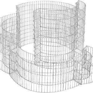 Round ornamental gabions wire fence, made of galvanized steel