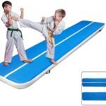 Inflatable Gym Mat for Home and Outdoor Exercise, Yoga, and Fitness Activities