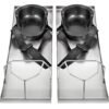 Two Concrete Knee Boards Slider Knee Boards Stainless Steel Pair Moving Sliders Knee Pads & Board Straps for Concrete Finishing 28â€ x 8â€