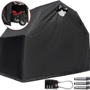 Motorcycle Cover Shelter Storage Waterproof 22mm High
