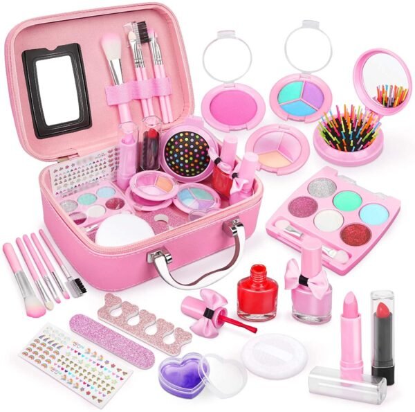 Children's Washable Make-up Set for Girls, Safe Toy Make-up Kit