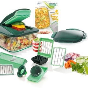 Fruit Cutter, Vegetable Cutter, Onion Cutter Set with 15 Parts for Easy Food Preparation