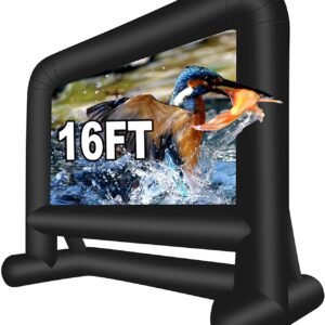 Inflatable Projection Screen for Outdoor Movies, Backyard Entertainment, and Event Viewing