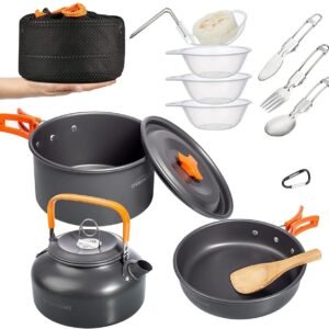 Camping Cookware Set â€“ Portable, Lightweight, and Durable Outdoor Cooking Essentials
