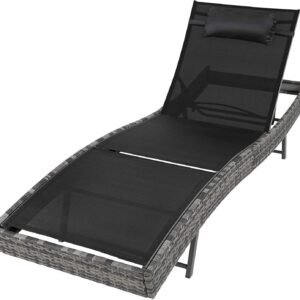 Polyrattan Sun Lounger Garden Lounger