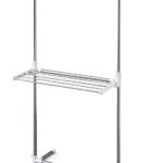 Clothes Rack, 2 Levels, Adjustable, Foldable, Heavy Duty Storage Stand for Bedroom, Living Room, or Laundry Room