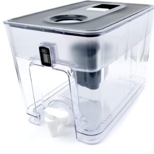 Countertop Water Filter Dispenser for Clean Drinking Water, Compact Water Filtration System