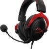 Cloud II Gaming Headphones, Red, for PC, PS4, and Mac, with Virtual Surround Sound, Noise-Canceling Microphone, and Comfortable Ear Cushions