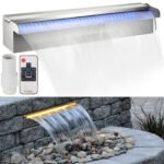 Rectangular Waterfall Blade Cascade with Led Strip Light