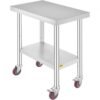 Stainless Steel Kitchen Work Table With Wheels