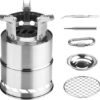 Outdoor Cooking Picnic Stainless Steel Wood Stove