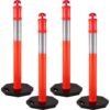 Traffic Delineator Posts Set of 4