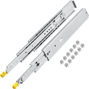 Full Extension Lock Drawer Slides with 30" Ball Bearings for Smooth and Secure Drawer Operation