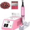 Professional Electric Nail Drill for Acrylic Gel Nails with Nail Drill Bits Set