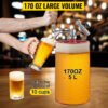 4L Pressurized Mini Keg Growler â€“ Portable Draft Beer Dispenser, Ideal for Home Brewing and Outdoor Use