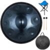Handpan Drum Carbon Steel Percussion Instrument with 9 Notes, High-Grade Hand Pan for Yoga and Meditation