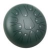 12" 13-Note Pan Drum â€“ Green Steel Tongue Handpan with Music Book for Melodic Play