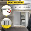 Outdoor Kitchen Access Doors 24" X 24" Cabinet Doors for BBQ Island in Stainless Steel