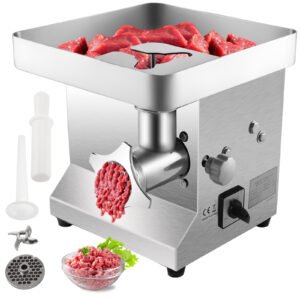 Electronic Meat Grinder Stainless Steel 1100W â€“ Heavy-Duty Sausage Maker and Meat Grinder for Home and Commercial Use