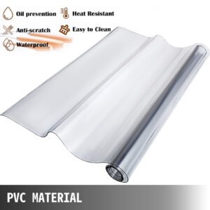 Crystal Furniture Cover PVC Tablecloth, Table Cover 107 x 213 cm for Protection and Easy Cleaning