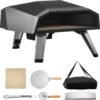 Portable Garden Outdoor Gas Pizza Oven With Steel Folding Legs & 12" Stone