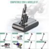 Dyson V7 Li-ion Battery Replacement: 21.6V 4600mAh, Compatible with Motorhead, Pro, and Trigger Models for Dyson V7