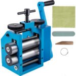 Jewelry 3"/76mm Manual Combination Rolling Mill for Sheet, Square, and Half Round Metal Forming and Crafting