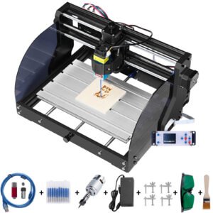 GRBL Control 3 Axis CNC 3018 Pro Router with 2.5W Laser, CNC Laser Engraver Machine