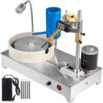 Gem Faceting Machine, 120W 1800 RPM Rock Polisher, Precision Gem Cutting Tool for Jewelry Making