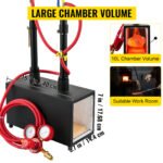 Portable Dual Burners Metal Tool Making Gas Propane Forge Burner