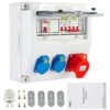 Outdoor Site Wall Power Distributor 16A 230V / 400V Socket 2 Position