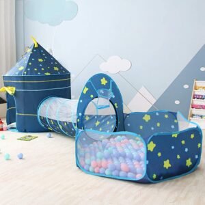 Dream Tent Pop-Up Crawl Tunnel â€“ Children's Play Tent and Ball Pit for Fun Indoor and Outdoor Activities