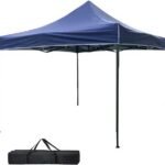Gazebo 3x3 Meters Foldable Waterproof Polyester Fabric with Metal Structure, Outdoor Folding Tent for Parties and Events