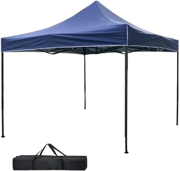 Gazebo 3x3 Meters Foldable Waterproof Polyester Fabric with Metal Structure, Outdoor Folding Tent for Parties and Events