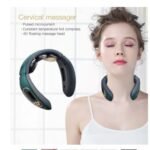 Electric Pulse Neck Massager Tens Massager Cervical Pain Relief Shoulder Relaxation Therapy Deep Tissue Massage Remote Control