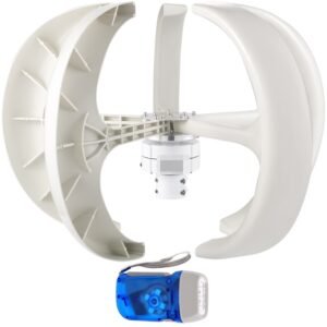 5-Blade Vertical Axis Wind Turbine Generator - 600W 12V Efficient Energy Solution for Sustainable Power Generation