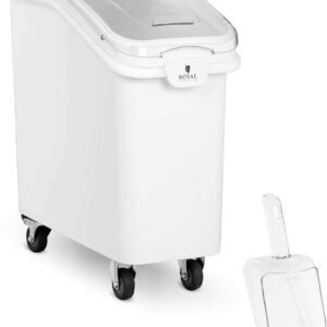 Ingredient Bin 21 Gallon with Scoop, Commercial Stackable Ingredient Bin, 400-Cup Capacity for Efficient Storage and Organization