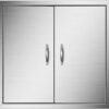 Kitchen Door Outdoor 19x28-inch stainless steel cabinet with BBQ kitchen doors