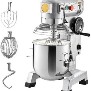 500W Commercial Electric Food Mixer - 15Qt Stand Mixer for Efficient Dough Mixing and Food Preparation