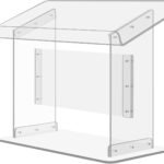 Surface Acrylic 19.5" tall plexiglass podium Podium Acrylic Table 27"x13.7