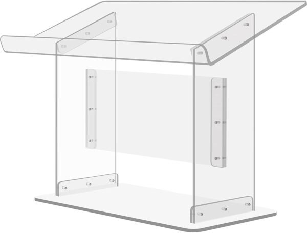 Surface Acrylic 19.5" tall plexiglass podium Podium Acrylic Table 27"x13.7