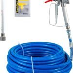 Airless Paint Spray Kit with 50 Feet Blue Hose â€“ High Pressure Sprayer for Smooth, Even Coating