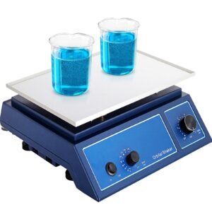 Digital Orbital Shaker with Adjustable Speed 0-210 RPM, 12.4x8.6 Inch Working Platform â€“ Laboratory Orbit Shaker for Chemical and Biological Applications