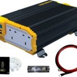 12V to 230V 1100W Modified Sine Wave Power Inverter â€“ DC to AC Converter with AC Outlets and Installation Kit