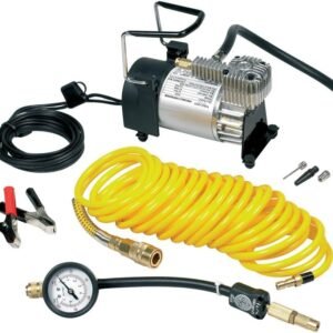 Heavy Duty Tyre Inflator Air Compressor with 1 Storage Bag and 7m Extendable Airline for Quick Tire Inflation and Easy Storage