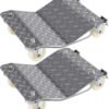 2 Pieces Car Rolling Cart, Vehicle Skids, Auto Repair Mover, 1500 lbs. Weight Capacity, 4 Casters,