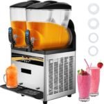 Business Slush Machine 2x15L â€“ Dual Margarita Slush Maker, Commercial Frozen Drink Equipment for Bars, Restaurants & Events