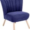 Single Modern Designed Crush Velvet Accent Chair