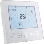 WiFi Smart Thermostat for Boiler and Water Underfloor Heating, 3A Alexa/Google Assistant Compatible â€“ Programmable Thermostat with Tuya/Smart Life APP Control, White